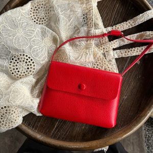 MBH Genuine Top Layer Cowhide Colorful Mini Square Bag Minimalist Versatile Crossbody Bag